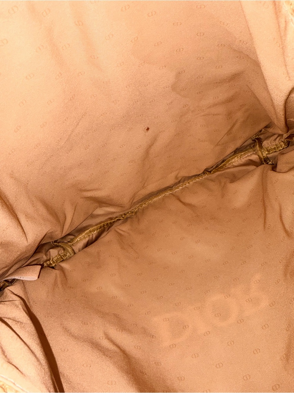 Dior Beige Crochet Tote with White Logo - Picture 4 of 4